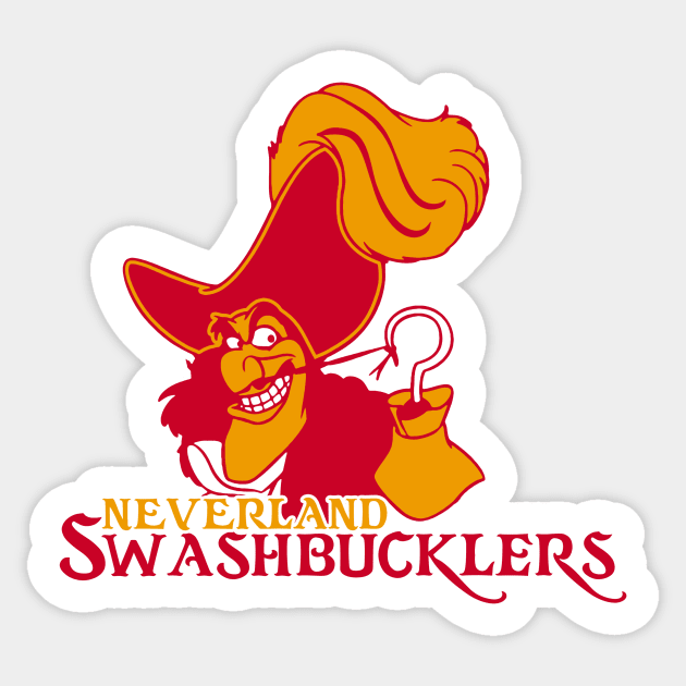 Neverland Swashbucklers Sticker by dizzoriented